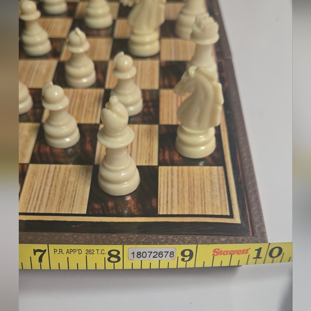 Classic Travel Chess Set - Brown and Cream - Picture 4 of 6